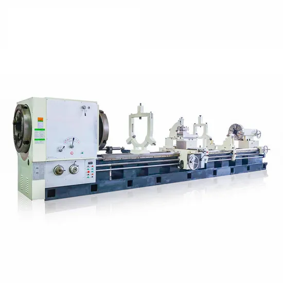 High Precision Quality Heavy Duty Oil Country Tube Lathe Machine Q1313 China Big Large Spindle Bore Manual Horizontal Metal Pipe Threading Lathe Price