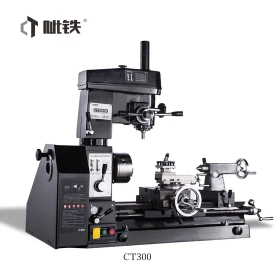 China Benchtop Combination Lathe and Milling CT300 for DIY and Training