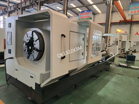 Qk1332X3m 225mm Large Hole CNC Lathe for Pipe Threading Cutting