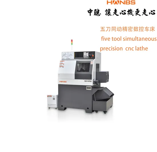 Hanbs Hot Machine --The Moving Swiss Type CNC Lathe with Five-Knife Highly Reduce The Processing Time Model W20/15