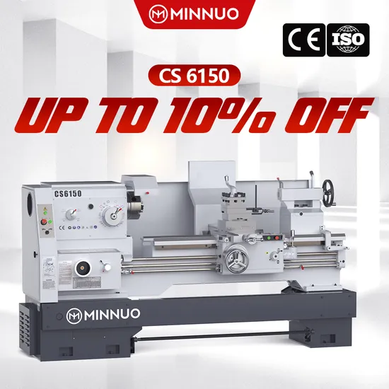 Precise Control Lathe Machine for Metal Not Easy to Deform Quiet Working Environment Convenient Operation Manual Turning Machine