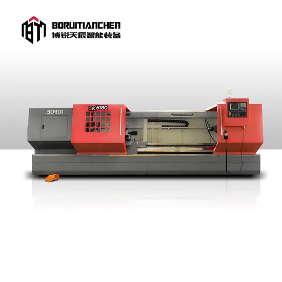 Flat Bed Lathe Ck6180 CNC Lathe Machine Metal Works