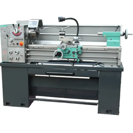 Lathe Machine High Precision Bench Top Mini Metal Lathe CD6241X1000 Digital Display Woodworking Bench Top Metal Lathe