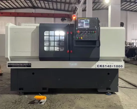 Precision Metal Turning CNC Lathe Machine Ck6140 Horizontal Flat Bed CNC Lathe