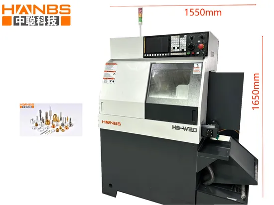 Hanbs Easy Maintenance Swiss Type CNC Lathe with Five-Knife and Each Have Two Axis
