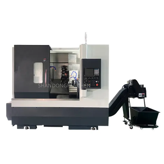Tck50 Oblique Lathe with Fast Tool Changing Speed and Stable Operation, Inclined Rail Horizontal Lathe Fanchen