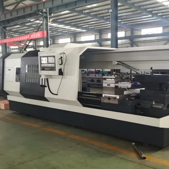 Large Metal Turning CNC Lathe Ck6163e CNC Turning Lathe Cutting Pipe