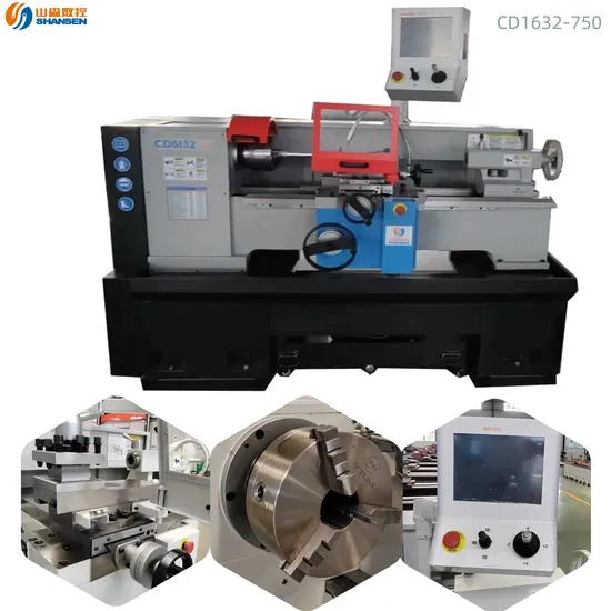 Precision End Face Turning and Threading Lathe with 750mm Workpiece Length