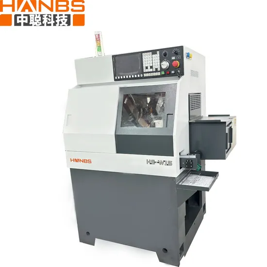 Swiss Type 5 Knifesslant CNC Lathe Machine Processing Center with Bar Feeder