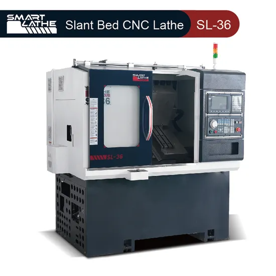 Side Milling Live Tool Mini CNC Lathe Slant Bed 220\/380 Volt CNC Lathe with Bar Feeder (SL-36)