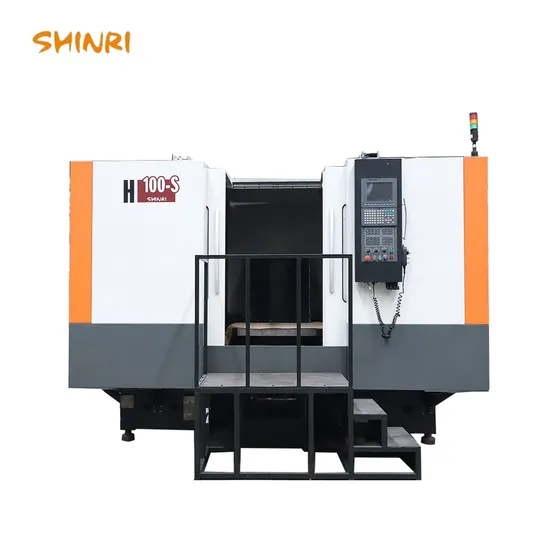 H100-S Two-Sided Horizontal Machining Center Specialized in Processing Heat Sinks 3-Axis Equipped with 1000× 1000mm Mesa