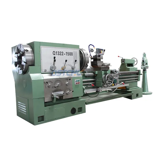 Q1322 Big Spindle Bore Manual Horizontal Metal Pipe Threading Lathe