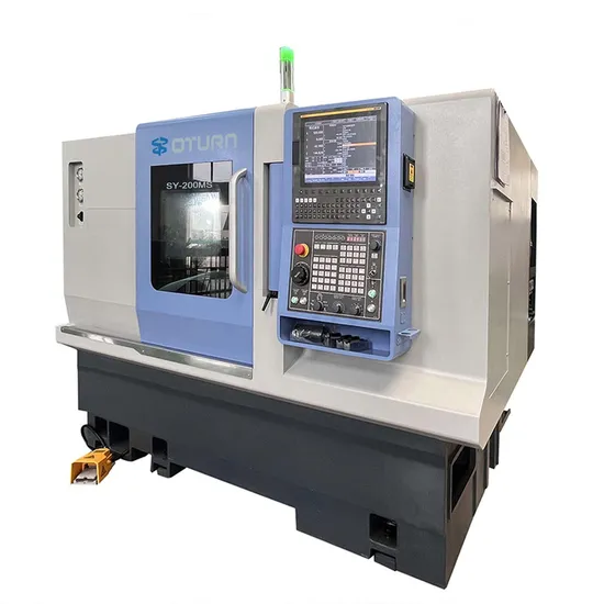 Precision Double Spindle CNC Lathe Machine with A2-6 Spindle and Mitsubishi Control