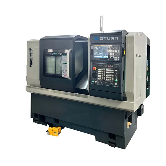 CNC Lathe Slant Bed Metal Lathe 2 Axis CNC Machine Slant-Bed Turning Center Oturncnc Ty108
