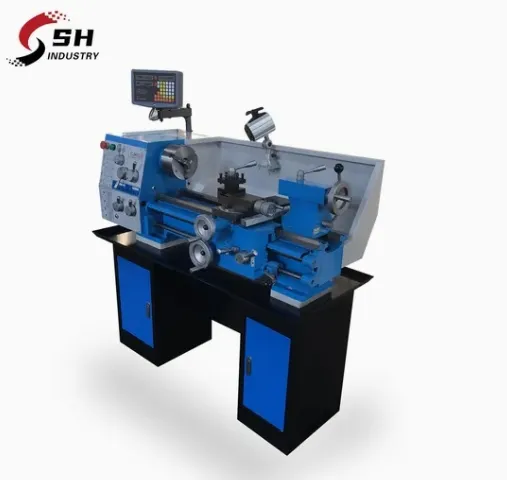 Mini Small Bench Metal Lathe Turning Lathe Cjm250 Gap Bed Lathe Machine