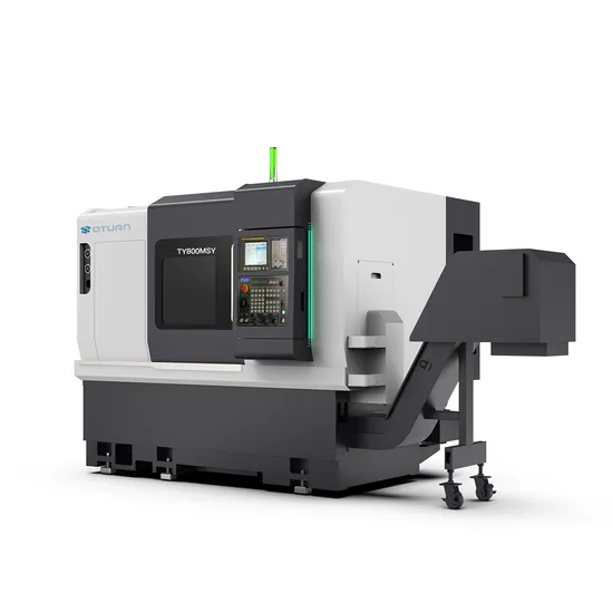 Oturncnc Swiss Type Lathe Ty800msy Double Twin Spindle CNC Lathe with Fanuc Siemens Mitsubishi