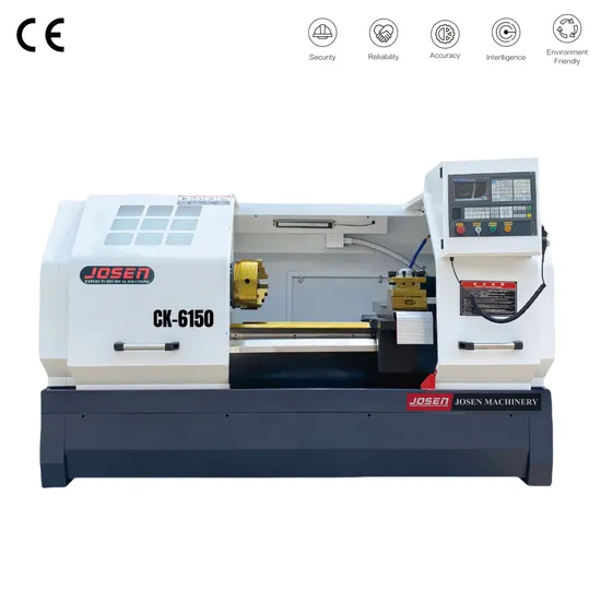 Josen Ck6150 Series High Precision, High Power, High Rigidity CNC Lathe with Spindle Motor Power 7.5kw