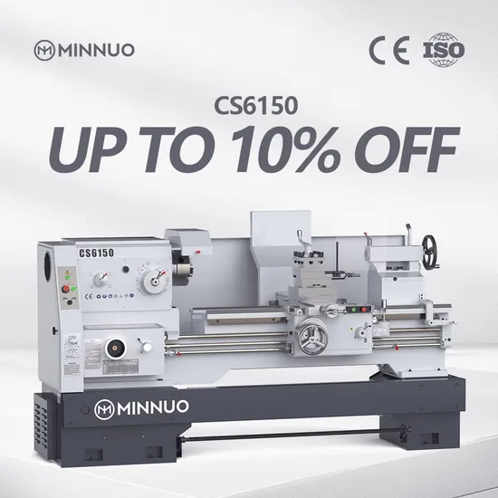 Easy to Operate CS6150 Factory Direct Sales High Precision High Torque Manual Metal Lathe Machine