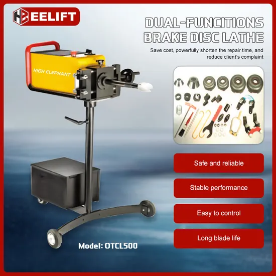 Otcl500 Brake Lathe Machine /Dual-Funcitions Brake Disc Lathe/Brake Rotor Lathe