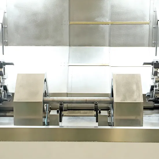 Precision Engineered Double Turret CNC Lathe for Axle Applications