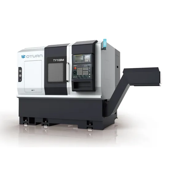 Automatic Ty108m Single Spindle CNC Lathe with Chip Removal System