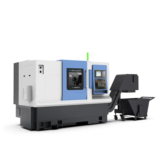 High Efficiency Double Spindle CNC Lathe Esy200msy for Finishing
