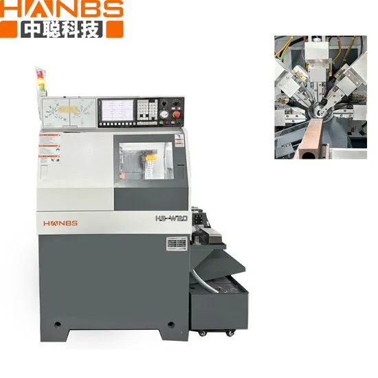 Hanbs Dual Spindle CNC Machine CNC Lathe with Solid