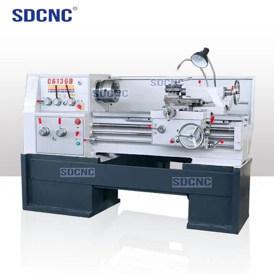 Chinese Horizontal Semi Automatic Lathe C6136D Universal Lathe Machine for Metal