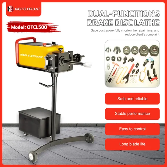 Powerful Otcl500 750W Brake Lathe with Dual Functions
