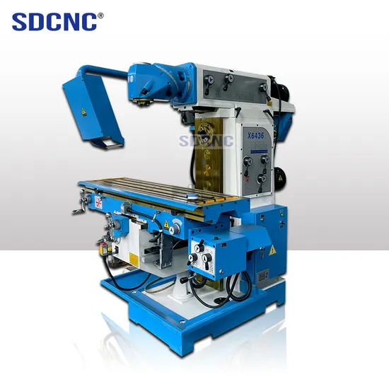 High Quality Precision Milling Swivel Head Conventional Vertical Universal Milling Machine X6436
