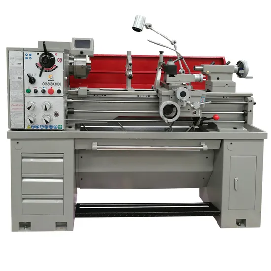 C0636B gear-head metal bench lathe with 51mm big spindle bore