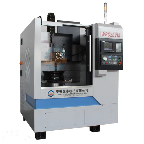 Rims Repair Vertical CNC Wheel Lathe Wrc28vm