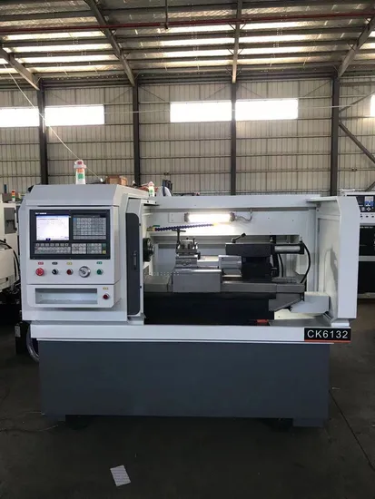 Ck6132 Linear Guide Rail Ball Screw High Precision Bench Lathe Horizontal Bed CNC Lathe