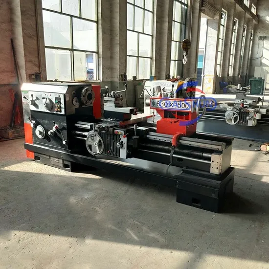Flat Type Horizontal Lathe Machine Tour Parallel Machine Metal Manual Lathe