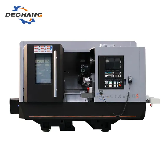 High Speed Dual-Spindle Turning Center Ctx200s Slat Bed CNC Lathe