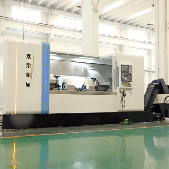 Double Turret CNC Lathe with Enhanced Features for Axle Turning