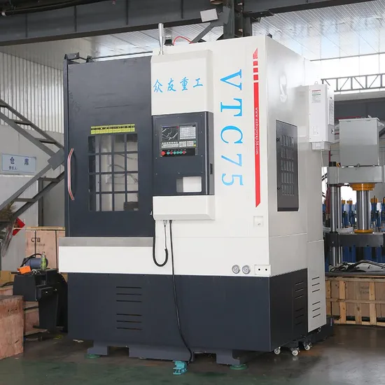 Automatic Car Wheel Rims Repair CNC Vertical Lathe Vtc75
