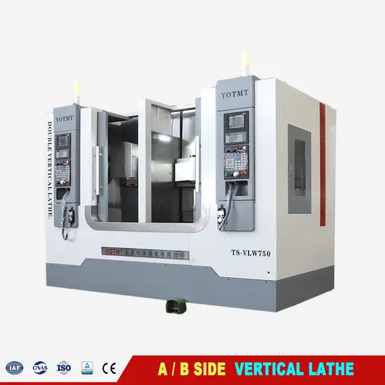 Shaft Metal Turning Vertical CNC Lathe Machine Double Spindle CNC Control