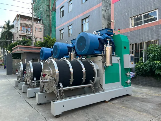 500L Rod Pin Nano Ceramic Sand Mill with Double-Layer Cooling Water Circulation