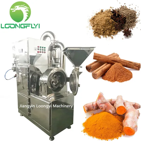 Loongyi Dry Spice Seed Curry Herb Tea Leaf Cassava Ginger Powder Processing Machine