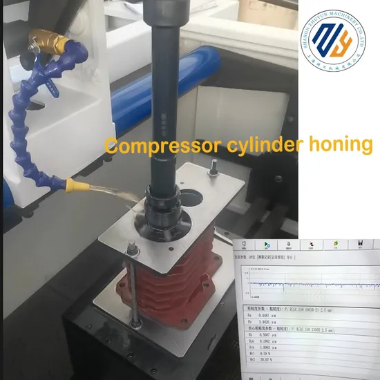 Vertical Automatic Honing Machine for Compressor Cylinder Bodies Specializing in Casting Processing, Equipped with Diamond Honing Stones and PLC.