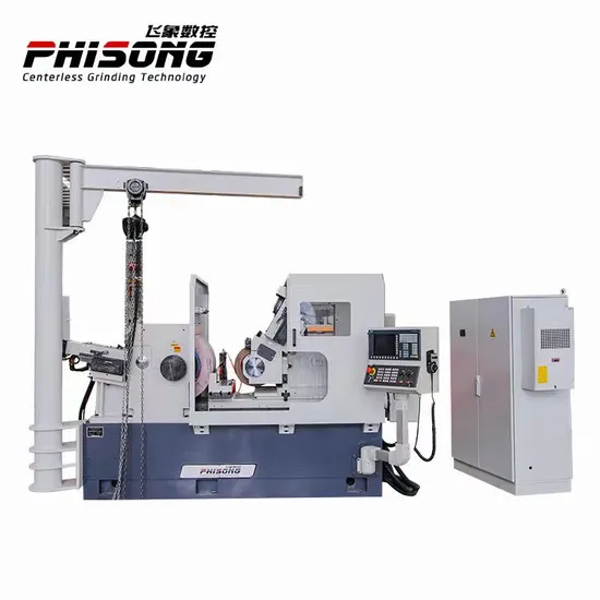 High Precision CNC Centreless Grinding Machine Max. O. D. 200mm Model M400 for Spool Valve Grinding Wheel Width 400mm.