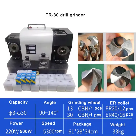 3-30mm Drill Bit Grinder Machine Portable Fast Small Drill Grinding Machine