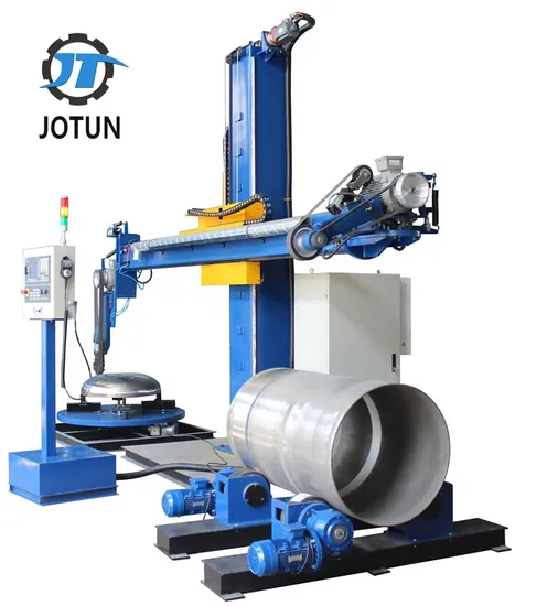 CNC 2-in-1 Polishing Grinding Buffing Machine for Tank and Dish End