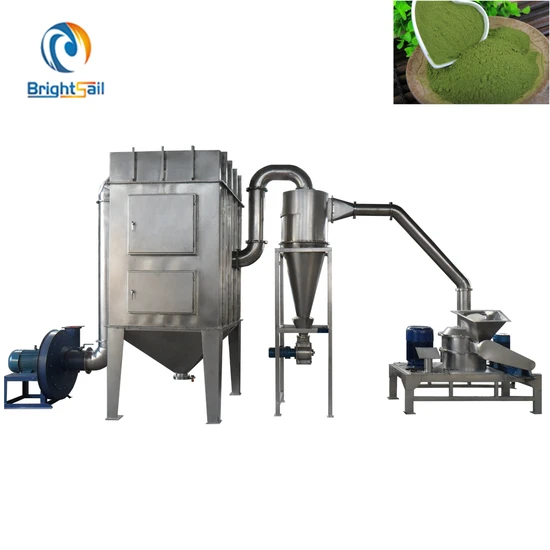 China Brightsail Acm 300 Mesh Cocoa Herb Powder Grinders Herbal Grass Leaf Fine Powder Pulverizer Machine