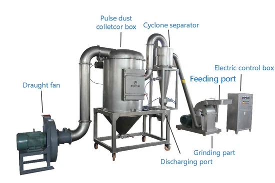 Brightsail Stainless Steel Animal Feed Spice Dried Coriander Seeds Hammer Mill Dried Chilli Pulverizer