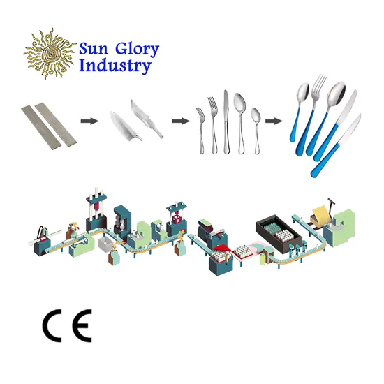 Cutlery Manufacturing Machine Production Line Plant Fork and Knife Set Machine Stainless Steel Spoon and Fork Making Machine