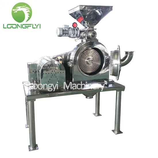 Loongyi Industrial Food Tea Cassava Powder Pin Mill Spice and Nut White Pepper Powder Grinder
