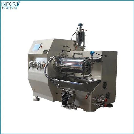 Horizontal Sand Bead Grinding Mill Disc Milling Machine Coating Paint Printing Ink Silicon Carbide Inner Cylinder Battery Diaphragm Coating Pigments Sand Mill