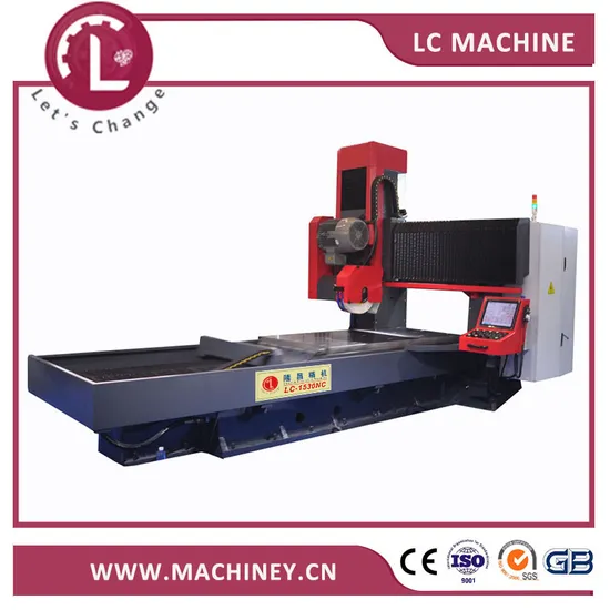 High Cutting Force CNC Machining Two Head Horizontal Milling Machine-CNC Gantry Rail Grinding Machine